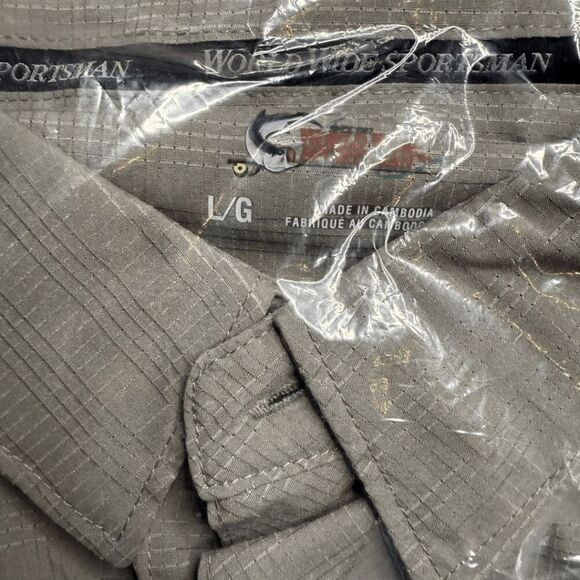 Worldwide Sportsman Bass Pro Shops Men's  Seacrest Shirt Moon Mist Large NWT - Picture 5 of 10